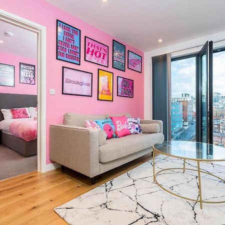 Maevela Apartments ☆ Pink Luxury Apartment With Balcony - Birmingham City Centre - 5 Min Walk From Bullring, Cube, Mailbox, New Street Station - Free Netflix & Wifi ภายนอก รูปภาพ